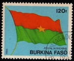 Stamps Burkina Faso -  Bandera