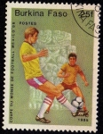 Stamps : Africa : Burkina_Faso :  COUPE DU MONDE DE FOOTBALL MEXICO`86