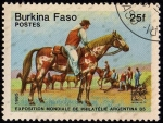Stamps Africa - Burkina Faso -  EXPOSITION MONDIALE DE PHILATÉLIE ARGENTINA´85