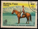 Stamps Burkina Faso -  EXPOSITION MONDIALE DE PHILATÉLIE ARGENTINA´85