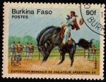 Stamps : Africa : Burkina_Faso :  EXPOSITION MONDIALE DE PHILATÉLIE ARGENTINA´85