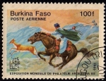 Stamps : Africa : Burkina_Faso :  EXPOSITION MONDIALE DE PHILATÉLIE ARGENTINA´85