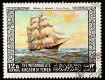 Stamps Yemen -  William J. Aylward: Flying Cloud