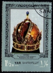 Stamps Yemen -  The Crown of the emperor Rodolphe 2nd 1602. Vienna