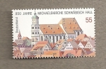 Stamps Germany -  850 Aniv iglesia St. Michael en Schwäbisch Hall