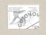 Stamps Benin -  Simio Colobus guereza