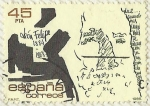 Stamps Spain -  LEON FELIPE 1884 - 1968
