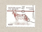 Stamps Benin -  Lycaon pictus