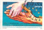 Stamps Spain -  Año Europeo de las Personas Mayores    (k)