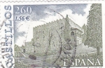 Stamps Spain -  Castillo de Montesquiu-Montesquiu(Barcelona)   (k)