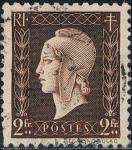 Stamps : Europe : France :  MARIANNE DE DULAC 1945. Y&T Nº 692
