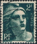 Stamps France -  MARIANNE DE GANDON 1945-47. Y&T Nº 713a