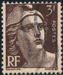 Stamps France -  MARIANNE DE GANDON 1945-47. Y&T Nº 715