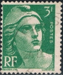 Stamps France -  MARIANNE DE GANDON 1945-47. Y&T Nº 716A