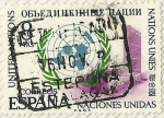 Stamps Spain -  25 ANIVERSARIO DE LAS NACIONES UNIDAS