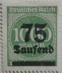 Stamps Germany -  deutfches reich 1922