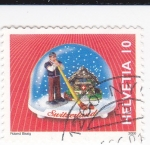 Stamps Switzerland -  Bola de Nieve Navideña