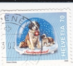 Stamps Switzerland -  Bola de Nieve Navideña