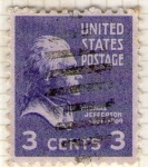 Stamps United States -  161 Thomas Jefferson