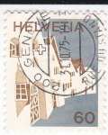 Stamps Switzerland -  casas