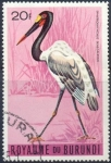 Sellos de Africa - Burundi -  Ephippiorhynchus senegalensis
