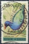 Stamps Burundi -  Porphyrio alba