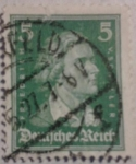 Stamps Germany -  friedrich v.schiller. deutfches reich 1926