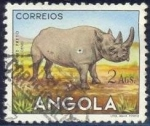 Stamps : Africa : Angola :  Rinoceronte