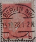 Stamps Germany -  presidente pfriedrich ebert.deutfches reich 1931