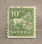 Stamps Sweden -  Escudo leon