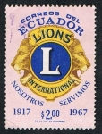 Stamps Ecuador -  LIONS INTERNATIONAL