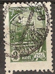 Stamps Russia -  Cosechadoras. 