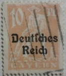 Sellos de Europa - Alemania -  bayern deutfches reich 1920