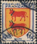 Stamps France -  ESCUDOS DE PROVINCIAS 1951. BÉARN. Y&T Nº 901