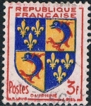 Stamps : Europe : France :  ESCUDOS DE PROVINCIAS 1953. DAUPHINÉ. Y&T Nº 954