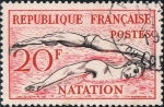 Stamps France -  JUEGOS OLÍMPICOS DE HELSINKI. NATACIÓN. Y&T Nº 960