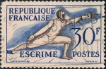 Stamps France -  JUEGOS OLÍMPICOS DE HELSINKI. ESGRIMA. Y&T Nº 962