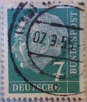 Stamps : Europe : Germany :  wilhelm pieck. deutsche bundespost