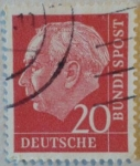 Sellos del Mundo : Europa : Alemania : wilhelm pieck. deutsche bundespost