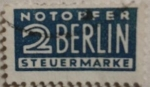 Stamps : Europe : Germany :  berlin notopfer steuermarke.rusia rara.1946