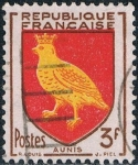 Stamps France -  ESCUDOS DE PROVINCIAS 1954. AUNIS. Y&T Nº 1004