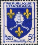 Stamps France -  ESCUDOS DE PROVINCIAS 1954. SAINTONGE. Y&T Nº 1005