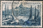 Stamps France -  TURISMO 1955. MARSELLA, VISTA DEL PUERTO. Y&T Nº 1037