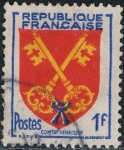 Stamps France -  ESCUDOS DE PROVINCIAS 1955. CONDADO VENAISSIN. Y&T Nº 1047