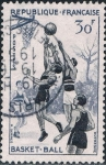 Stamps France -  DEPORTES 1956. BALONCESTO. Y&T Nº 1072