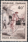 Stamps France -  DEPORTES 1956. PELOTA VASCA. Y&T Nº 1073