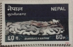 Stamps Nepal -  budhanil kantha 1986