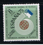 Stamps Spain -  Edifil  2176  Exposición Mundial de Filatelia España´75  y Año Internacional de la Filatelia Juvenil