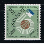 Stamps Spain -  Edifil  2176  Exposición Mundial de Filatelia España´75  y Año Internacional de la Filatelia Juvenil