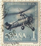 Stamps Spain -  CINCUENTENARIO DE LA AVIACION ESPAÑOLA